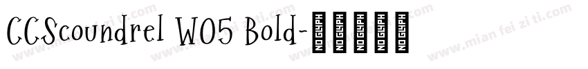 CCScoundrel W05 Bold字体转换
